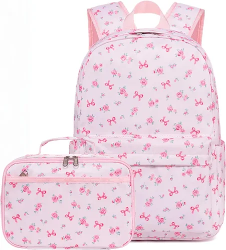 Vista 10 de CAMTOP – Juego de morral y lonchera para niñas de preescolar y primaria, Teñido amarillo., S, Viajar A-Tie Dye Amarillo