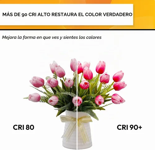Vista 5 de Hizashi Bombilla de candelabro E12 de 40 W, bombillas LED de candelabro regulables CRI 90+, 4 W, 450 lm, 5000 K, luz blanca diurna, punta de llama