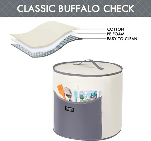 Vista 5 de BAGSPRITE Cubierta antipolvo compatible con Instant Pot 6 cuartos de galón, cubierta aislada para olla a presión con bolsillos para accesorios