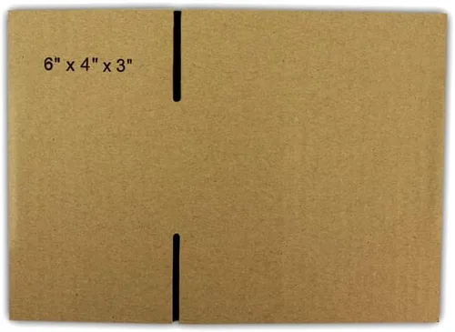 Vista 5 de EcoSwift 50 cajas de embalaje de la cartulina acanalada 6x4x3 que envían por correo los cartones móviles de la caja de envío