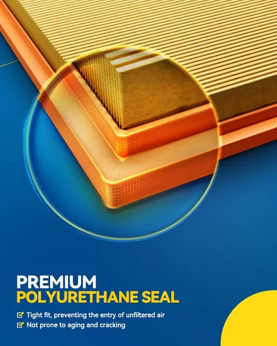 Vista 3 de PHILTOP Filtro de aire del motor CA7421 de repuesto para Chevrolet Astro, Blazer, Camaro, S10 y GMC Jimmy, Safari, Sonoma & Isuzu Hombre y Pontiac