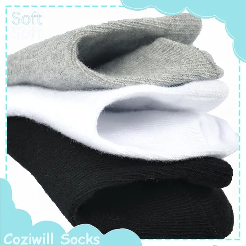 Vista 5 de Calcetines para bebé, calcetines blancos para recién nacidos y bebés, paquete de 15 (0-33-66-12 meses), bautismo y bautizo, niñas y niños