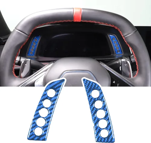 Vista 9 de Adhesivo suave de fibra de carbono para panel de instrumentos, compatible con Chevrolet Corvette C8 2020-2025, accesorios adhesivos para panel