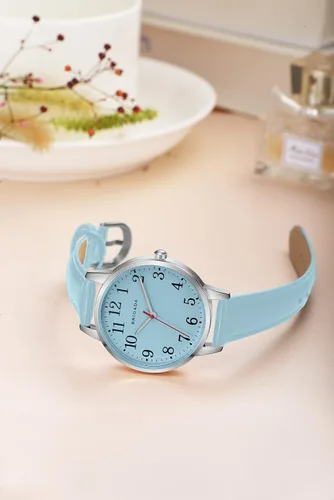 Vista 4 de BRIGADA - Reloj de mujer elegante reloj para mujer correa de cuero reloj de chicas para mujer impermeable