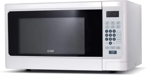 Vista 2 de Commercial Chef Microondas para encimera, 1.1 pies cúbicos, White & Keurig K-Classic Coffee Maker K-Cup Pod, porción individual, programable, 6 a 10