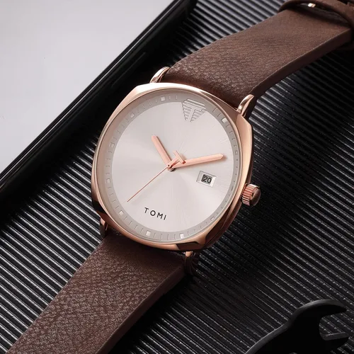 Vista 5 de TOMI Relojes de pulsera de cuarzo para hombre de negocios de moda para hombre, regalos para hombres, estudiantes y mujeres