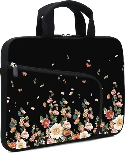 Vista 11 de Funda para portátil de 11.6" 12.2 pulgadas para Chromebook, Ultrabook, portátil, tableta de neopreno con asa para hombres y mujeres, dos bolsillos
