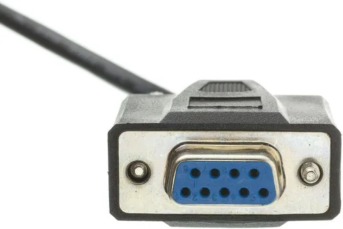 Vista 4 de CableWholesale Cable de extensión serie de 6 pies, DB9 macho a hembra, 28 AWG, conductor RS232 9, 1:1, negro, extensor serie macho a hembra