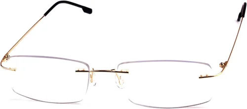 Vista 18 de Agstum Titanium Alloy Flexible Rimless Hinged Frame Optical Eyeglasses Frames