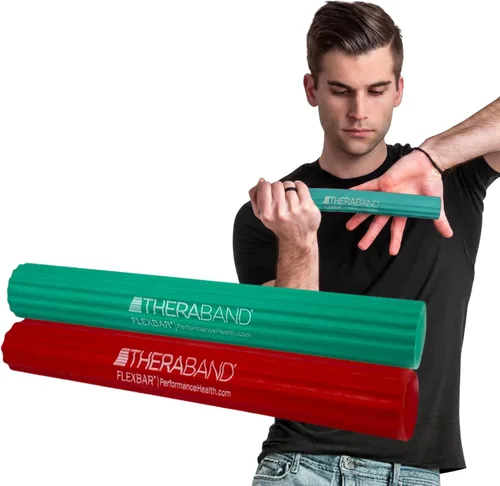 Vista 11 de THERABAND FlexBar, Resistance Bars for Tennis Elbow & Grip Strength, Color-Coded Therapy Bars for Tendonitis & Golfer’s Elbow
