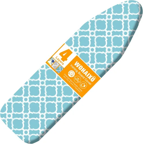 Vista 9 de Funda y almohadilla para tabla de planchar, tamaño estándar de 12" x 42" pulgadas, funda de repuesto para tabla de planchar, cubierta para tabla