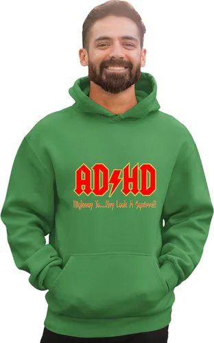 Vista 61 de Go All Out Sudadera con capucha para hombre y mujer con texto en inglés "Highway To Hey Look A Squirrel