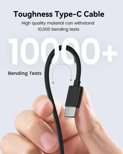 Vista 6 de TobenONE Cargador USB C de 100 W, adaptador de fuente de alimentación universal GaN III, cargador rápido plegable de repuesto PD3.0 para MacBook