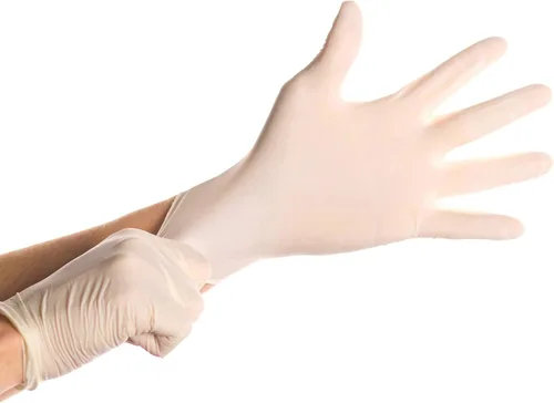 Vista 2 de SAFEGUARD Guantes de látex sin polvo, pequeños, 100 unidades (paquete de 1)