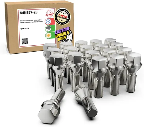 Vista 17 de Wheel Accessories Parts Juego de 20 pernos de orejeta M14 x 1.25 14 x 1.25 para asiento de bellota, 0.669 in, hexagonal, 1.299 in de longitud