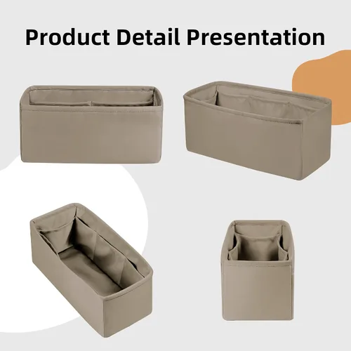Vista 7 de DGAZ Organizador de bolso de seda para Bolide 1923mini25273135, organizador de bolsas suave y sedoso, bolso de lujo y moldeador de bolsas