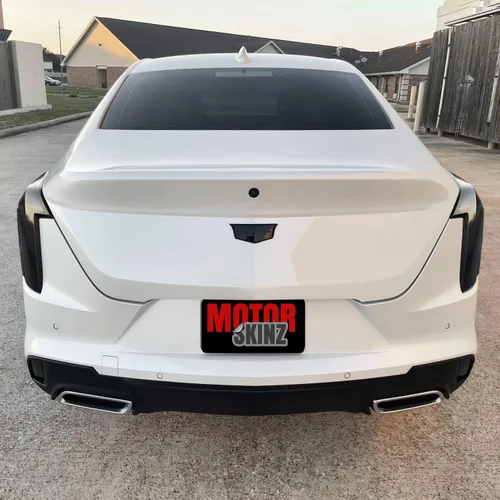 Vista 6 de Tinte de humo de vinilo precortado para Cadillac CT4 2020-2023 (20% humo oscuro, 1. luz trasera)