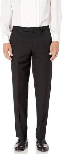 Vista 4 de Traje de esmoquin formal de dos piezas clásico y ajustado para hombre Cuello de chal ajustado negro