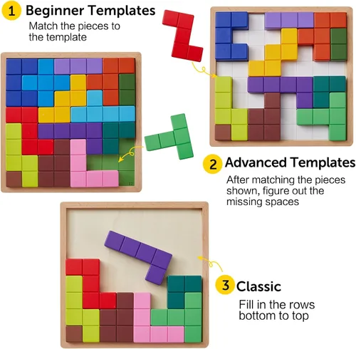 Vista 3 de Productos de demencia para ancianos, 15 azulejos de madera a juego para personas mayores, juegos de memoria fáciles para el Alzheimer, regalos
