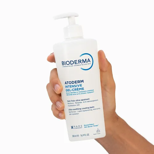 Vista 10 de Bioderma Atoderm - Crema de gel intensivo, hidratante corporal calmante para pieles sensibles secas a atópicas, hidratación 24 horas, 16.9 onzas