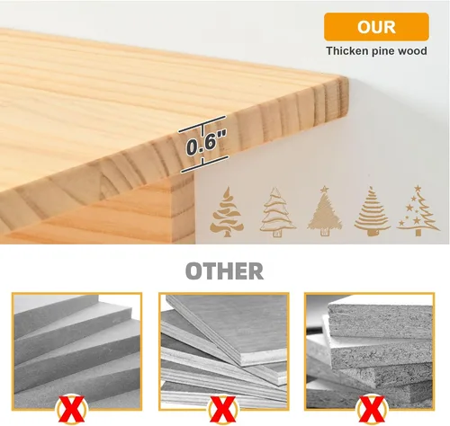 Vista 7 de PETKABOO - Muebles de pared para gatos, muebles de pared de pino para gatos, estantes de escalada con escalador, condominio, poste rascador