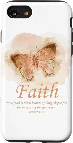 Vista 23 de Faith Bible Verse: Women’s Christian Hebrews 11:1 Quote Case for iPhone 17