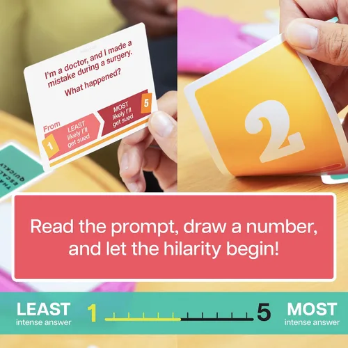 Vista 4 de Exploding Kittens Eso escaló rápidamente Grab & Game Your favorite absurd answer game, now pocket-sized! Work together to rank wild things in the