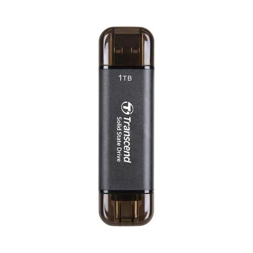 Vista 11 de Transcend ESD310 SSD externo de 128 GB, hasta 1,050 MB/s, unidad flash USB dual para iPhone/iPad/Mac/Windows, Android/Tablet/PC, USB 3.2 Gen 2 Thumb