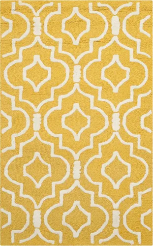 Vista 30 de SAFAVIEH Cambridge Collection - Alfombra decorativa de 2 x 3 pies, color beige y marfil, lana marroquí hecha a mano, ideal para zonas de alto