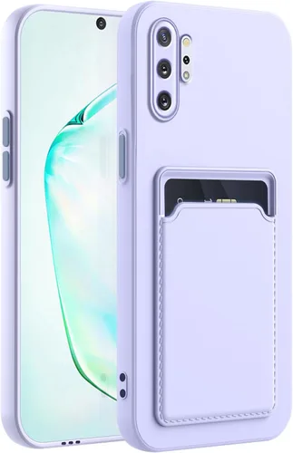Vista 57 de Funda para Samsung Galaxy Note 10 con ranura para tarjeta de crédito TPU suave TPU silicona resistente a los arañazos delgada ranura para tarjeta