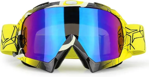Vista 10 de JAMIEWIN - Gafas de motocross ATV para bicicleta de tierra, motocicleta, UTV MX OTG, gafas para carretera fuera de pista, lentes transparentes anti