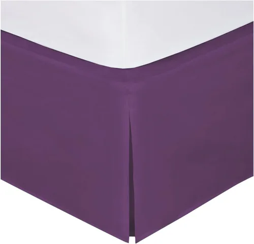 Vista 22 de Mk Collection Falda de Cama Plisada Sólida (Negro, Full)