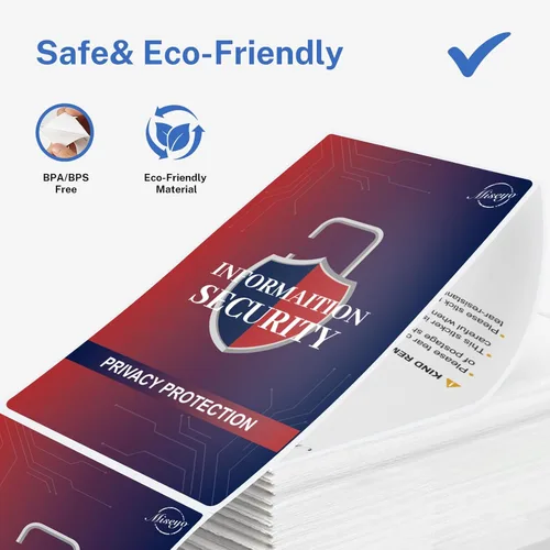 Vista 7 de Miseyo Adhesivo de protección contra robo de identidad para etiqueta de envío de franqueo, adhesivo confidencial, adhesivo fuerte de seguridad