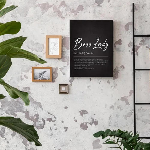 Vista 3 de BIWSHA Regalos negros para mujer, decoración de oficina para jefa negra, los mejores regalos de agradecimiento para mujeres jefas, arte de pared