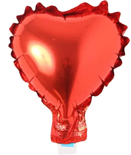 Vista 8 de 5 unids/lote Mini globos de papel de aluminio con forma de corazón de estrella de 5 pulgadas, globos inflables para boda, cumpleaños, baby shower