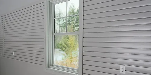 Vista 2 de Trusscore Muestra SlatWall de 12" (gris)