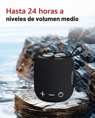 Vista 3 de Altavoces Bluetooth portátiles inalámbricos mini altavoz Bluetooth 5.0, sonido envolvente 360 HD estéreo, IPX7 impermeable para viajes, piscina