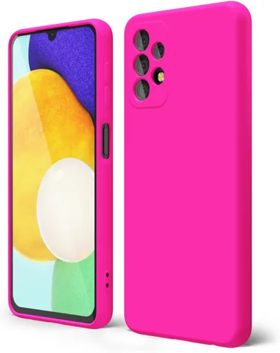 Vista 222 de oakxco Funda para teléfono Samsung Galaxy A12 con agarre de silicona líquida, linda delgada fina suave cubierta de gel de goma TPU lisa para mujeres