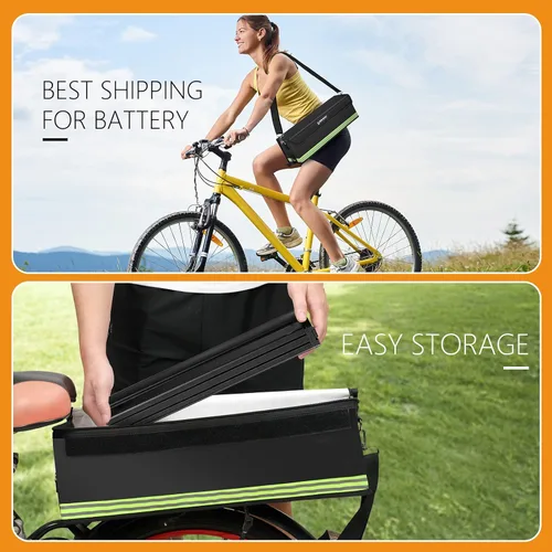 Vista 5 de ImnBest Bolsa de batería Ebike, resistente al fuego, impermeable y a prueba de explosiones, bolsa de seguridad Lipo para almacenamiento, transporte