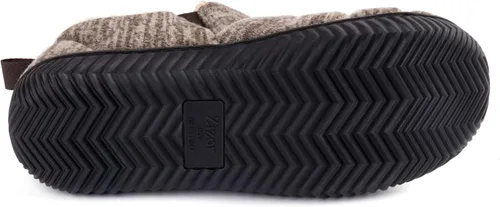 Vista 5 de Zizor Pantuflas Caterpillar cómodas para hombre, zapatos de casa para interiores y exteriores, parte superior de punto suave y cálido, suela