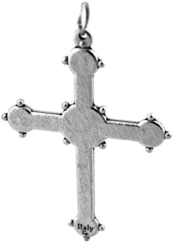 Vista 4 de Colgante de cruz de consagración sagrada de 2 pulgadas Cruz de estilo barroco Joyería católica cristiana Gran adición al rosario, coronilla