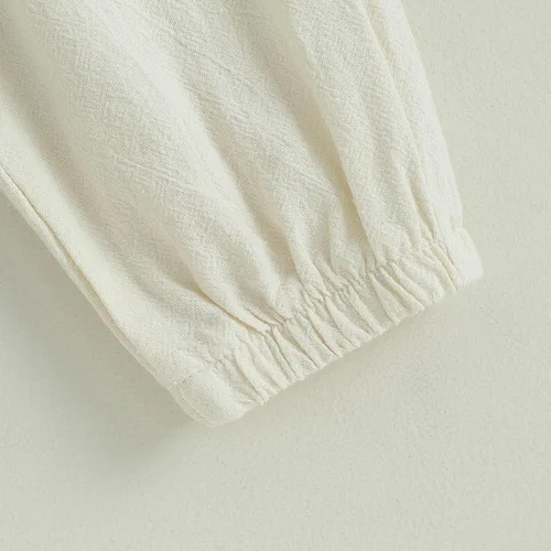 Vista 5 de Pantalones deportivos de algodón para bebé, niño y niña, pantalones de harén hippie, pantalones de carga para bebés, pantalones largos de otoño