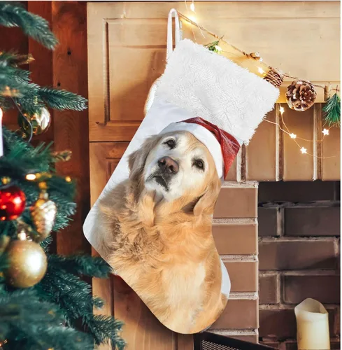 Vista 18 de ALAZA Calcetines de Navidad, copos de nieve, clásicos de invierno, decoraciones de calcetines grandes personalizados para la temporada de vacaciones