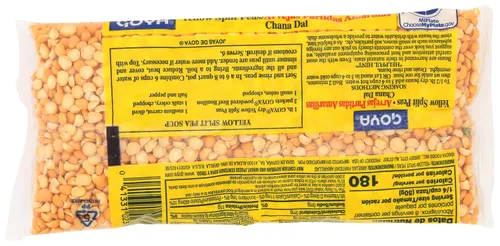 Vista 2 de Goya Bolsa de guisantes divididos amarillos 14 OZ