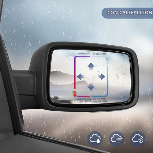 Vista 5 de Sanooer - Par de espejos laterales para Dodge Ram 1500 y 10-18 2500-3500 Sin pintar