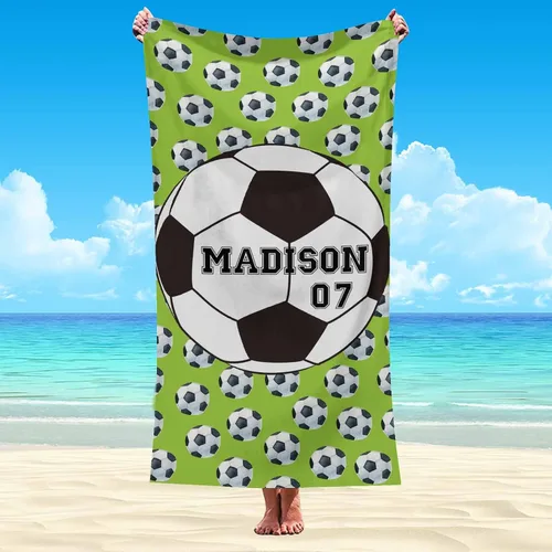 Vista 55 de Interestprint Toalla de piscina con nombre personalizado para niños, adultos y hombres, toalla de playa naranja personalizada con número