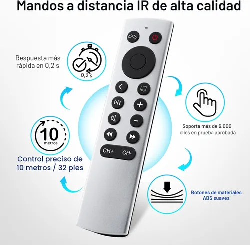 Vista 8 de Reemplazo para Apple-TV-4K-Remote, control remoto para Apple TV 4K/HD (no Siri y Voz)