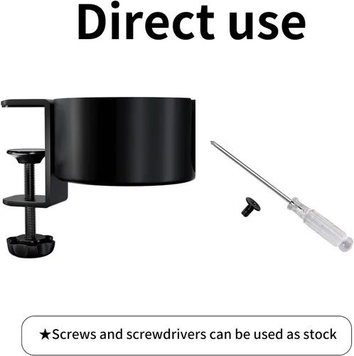 Vista 8 de OOKUU - Portavasos antiderrames para escritorio o mesa, accesorios de escritorio resistentes y duraderos, fácil de instalar, suficiente