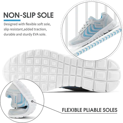 Vista 3 de Alicegana Zapatillas para mujer Zapatos para correr Zapatillas de deporte de moda para mujer Zapatos de tenis ligeros casuales
