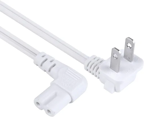 Vista 2 de Cable de alimentación C7 de 1.5 pies para impresora de TV, proyector